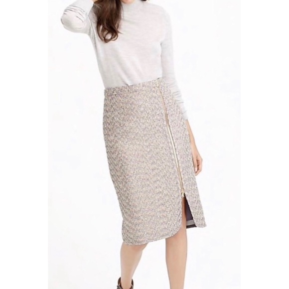 J. Crew Dresses & Skirts - J Crew Metallic Tweed Straight Pencil Skirt SZ 6